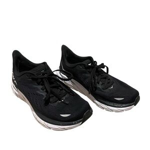 Hoka Clifton 8 Black and White Running Shoes Size 7.5